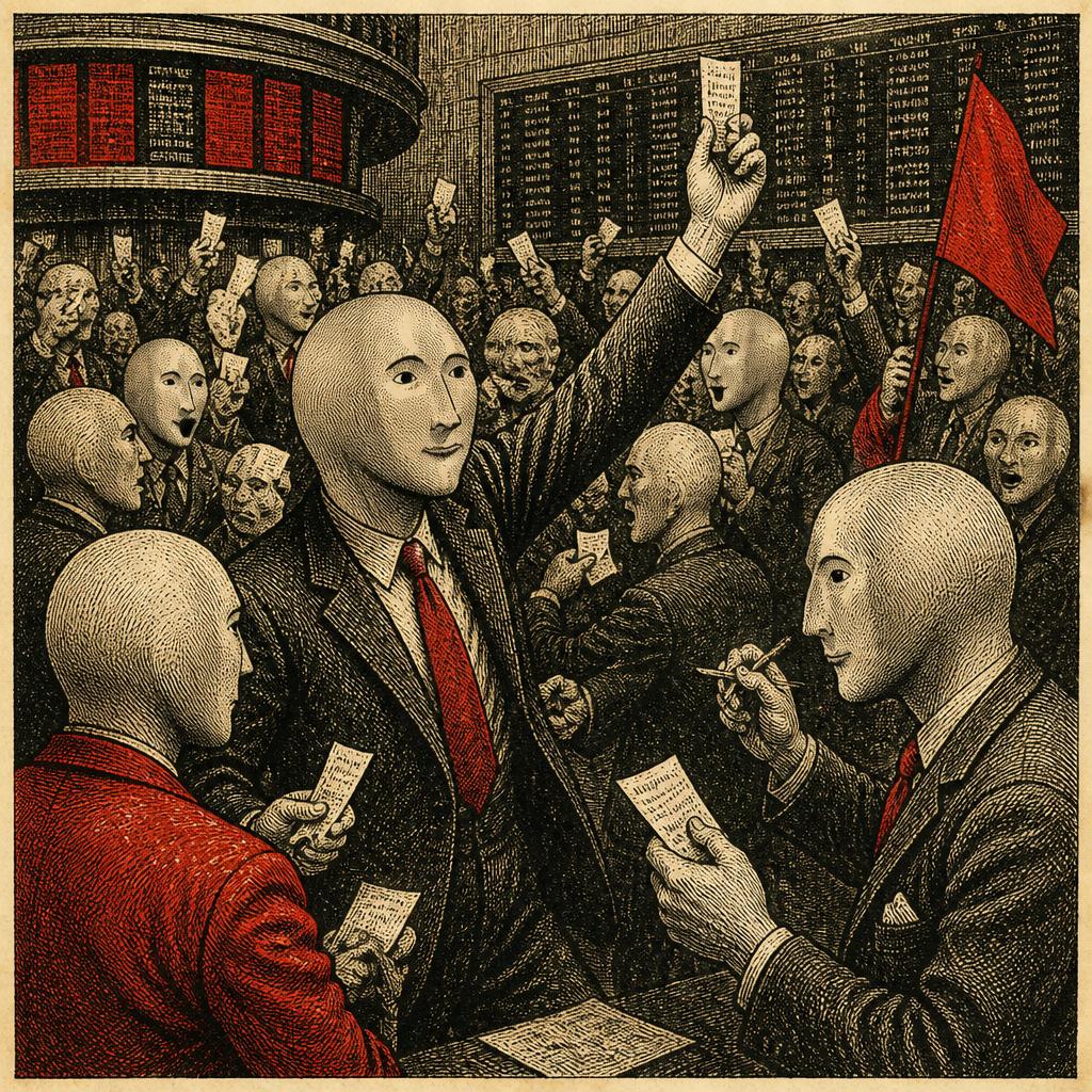 Trading pit, pre-internet